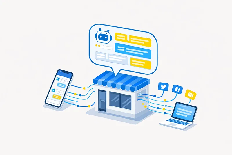 AI chatbot illustration